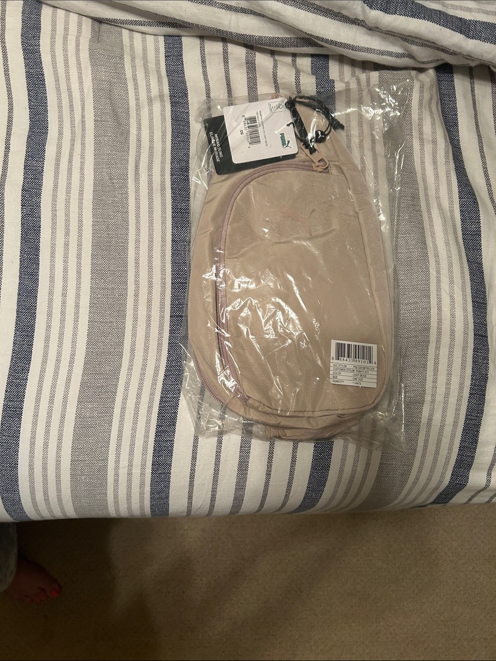Puma Beige Crossbody Sling Bag